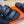HM 25 Jackson Sandal Dark Blue Grained Calfskin