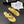 CC 25 Flower Thong Slippers Gold Cowhide 233416