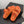CC 25 Dad Sandal Mule Orange Calfskin