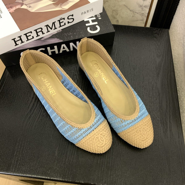 CC 25 Ballerina Beige Mix Azzurro Rafia 277570 