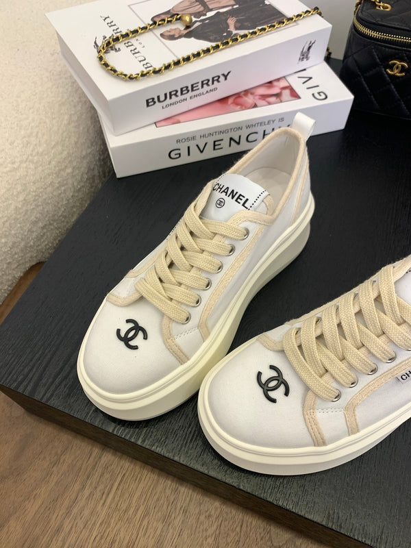 CC25 Sneaker Bianco Beige Tela 288783