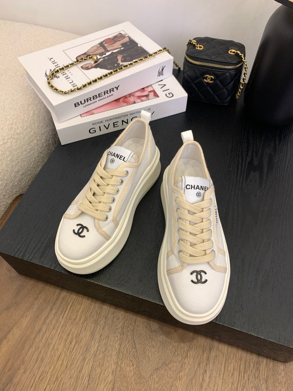 CC25 Sneaker Bianco Beige Tela 288783