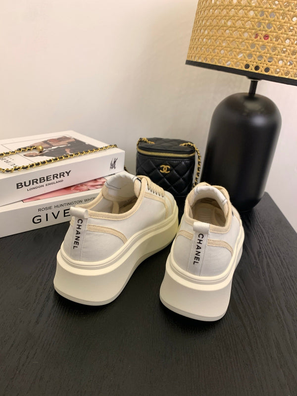 CC25 Sneaker Bianco Beige Tela 288783