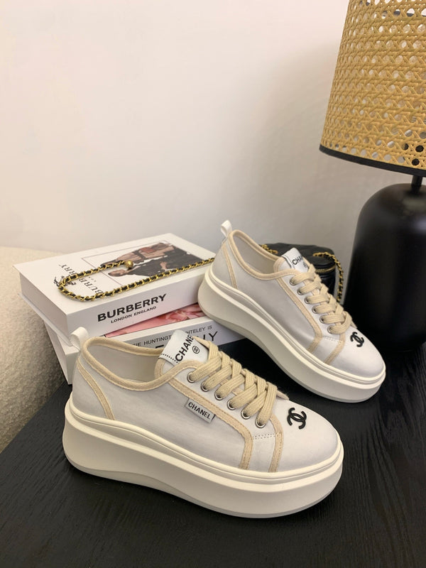 CC25 Sneaker Bianco Beige Tela 288783