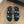 CC Toe Sandals Black Mix Camellia Pattern Leather 299539
