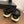 CC Toe Sandals Black Tweed Mix Leather 299540
