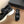 CC Toe Sandals Black With White Patent Leather 299544