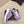 CC 26 Baskets Tissu tweed blanc et mélangé violet et daim 589083