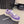 CC 26 Baskets Tissu tweed blanc et mélangé violet et daim 589083