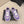 CC 26 Baskets Tissu tweed blanc et mélangé violet et daim 589083