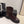 Bottes CC 26 avec semelle crantée en cuir suédé marron chocolat et noir 588680