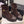 Bottes CC 26 avec semelle crantée en cuir suédé marron chocolat et noir 588680