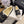 CC 26 Mocassin en Peau Retournée Noir Blanc Cuir Laine 588714