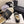 CC 26 Mocassin en Peau Retournée Noir Blanc Cuir Laine 588714