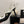 CC 26FW Slingback 7.5cm Black White Lambskin Patent Leather 676116