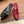 CC 26FW Slingback 7.5cm Red Black Suede Patent Leather 676119