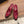 CC 26FW Slingback 7.5cm Red Black Suede Patent Leather 676119