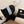 CC Dad Mules White Black Blue Calfskin 850571