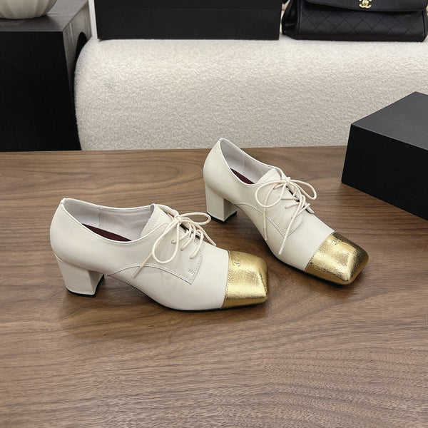 CC 26s Loafer 5cm White Gold Leather 910476