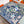 HM 26s Double-sided Scarf 90 Blue Gray Colorful Mulberry Silk 152370