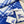BBR Double-Sided Scarf 182CM Blue White Cashmere 293321