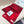 BBR Double-Sided Scarf 182CM Red Cashmere 293323
