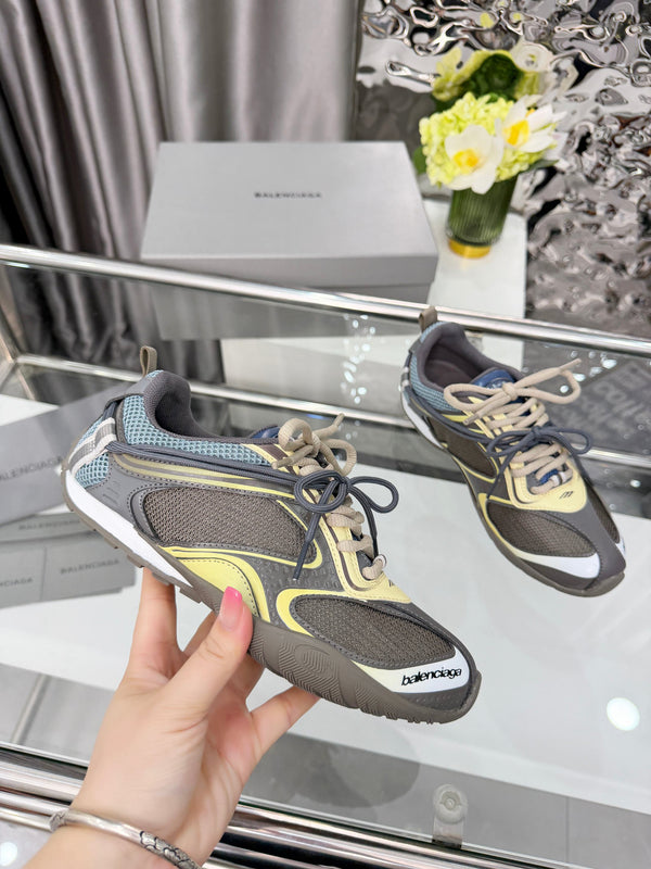 Balenciaga Baskets Monday Jaune Olive Maille TPU 714948