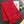 Écharpe Jacquard FF 180CM Laine Rouge 103630