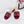 CD 26s Slippers Burgundy Beige Cowhide 681590