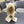 PLUSH EARMUFFS HAT IN BEIGE WOOL AND FOX FUR 403462