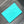 MINI SOFT TRUNK 18 IN TURQUOISE BLUE TAURILLON