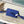 STEAMER 18 IN SAPPHIRE BLUE MONOGRAM EMBOSSED TAURILLON