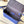 STEAMER 18 IN SAPPHIRE BLUE MONOGRAM EMBOSSED TAURILLON