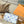 SPEEDY BANDOULIÈRE 20 IN TELA CON PIASTRELLE MONOGRAM BLU LAGUNA E FIBBIA ORO