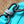 KEEPALL BANDOULIÈRE 25 IN TURQUOISE BLUE MONOGRAM EMBOSSED CALFSKIN