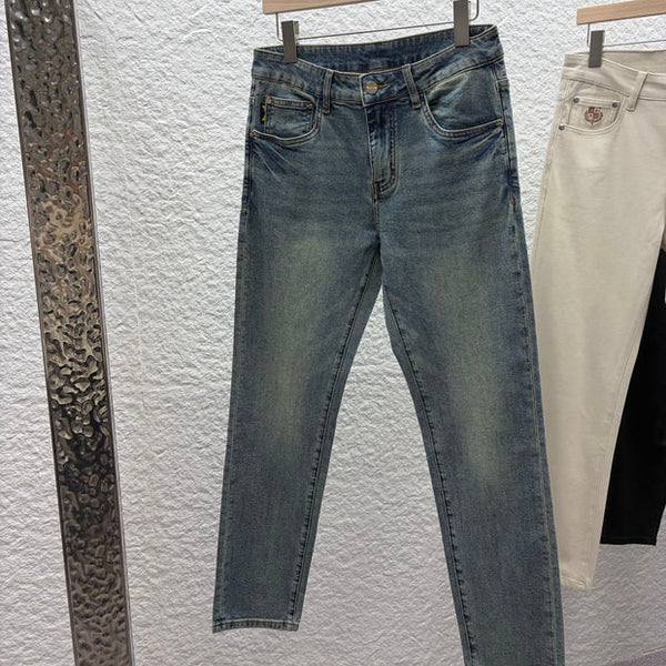 FF 2026 Men's Jeans Washed Blue Denim 738156