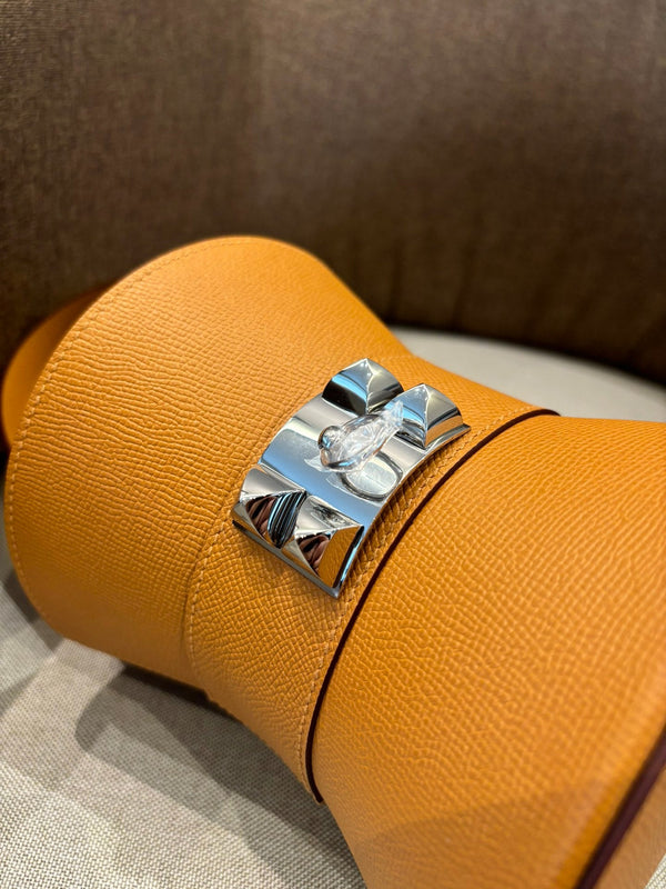 HM Mini Medor Bag Orange Epsom Calfskin 269887