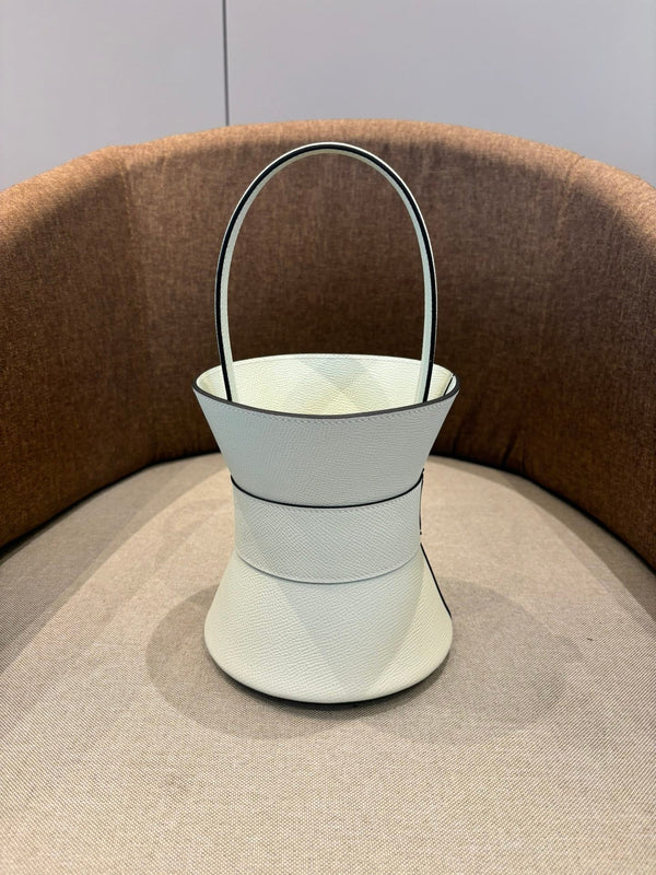 HM Mini Medor Bag White Epsom Calfskin 269893