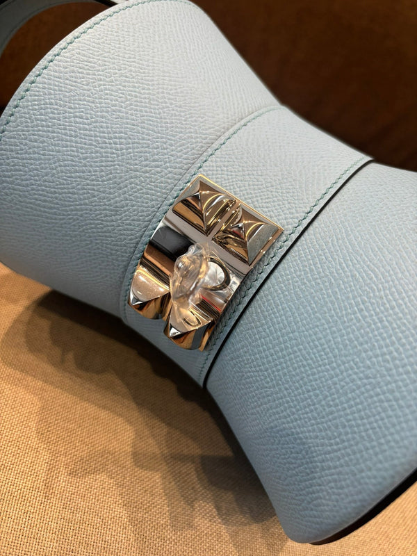 HM Mini Medor Bag Blue Sky Epsom Calfskin 269901
