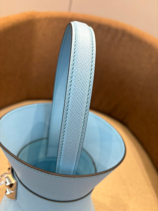 HM Mini Medor Bag Blue Sky Epsom Calfskin 269901