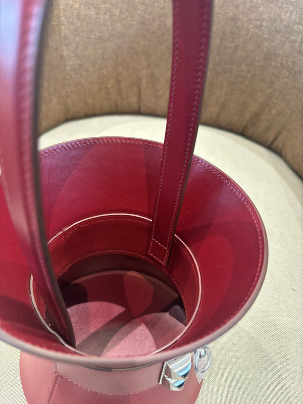 HM Mini Medor Bag Burgundy Epsom Calfskin 269903