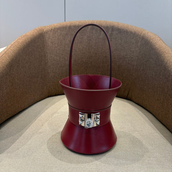 HM Mini Medor Bag Burgundy Epsom Calfskin 269903