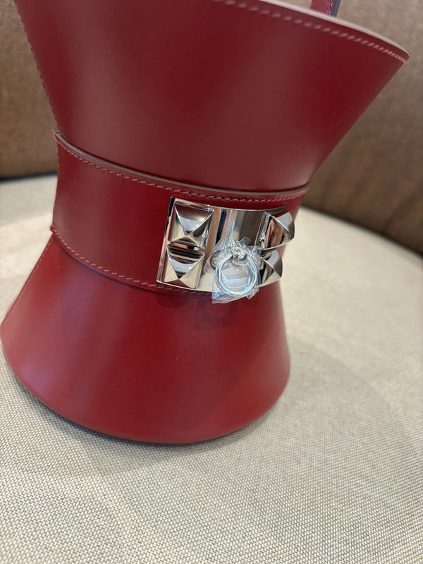 HM Mini Medor Bag Burgundy Epsom Calfskin 269903