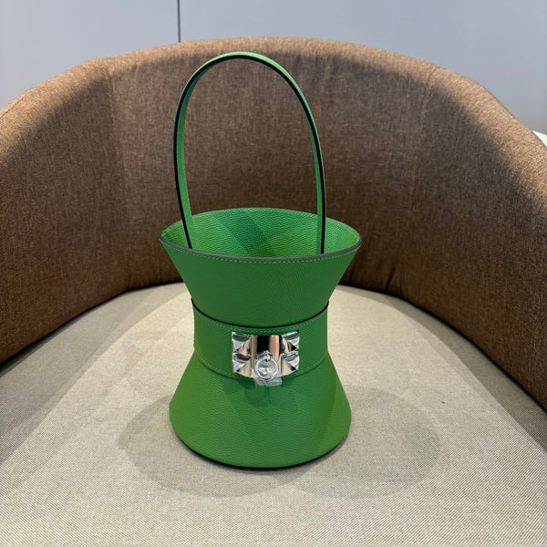 HM Mini Medor Bag Green Epsom Calfskin 269905