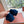 rebecca ballerina flat dark blue suede
