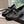 CC Moccasins Plain Black Chain Lambskin