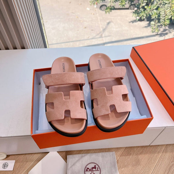 HM Chypre Sandal Pink Pastel Suede 202811