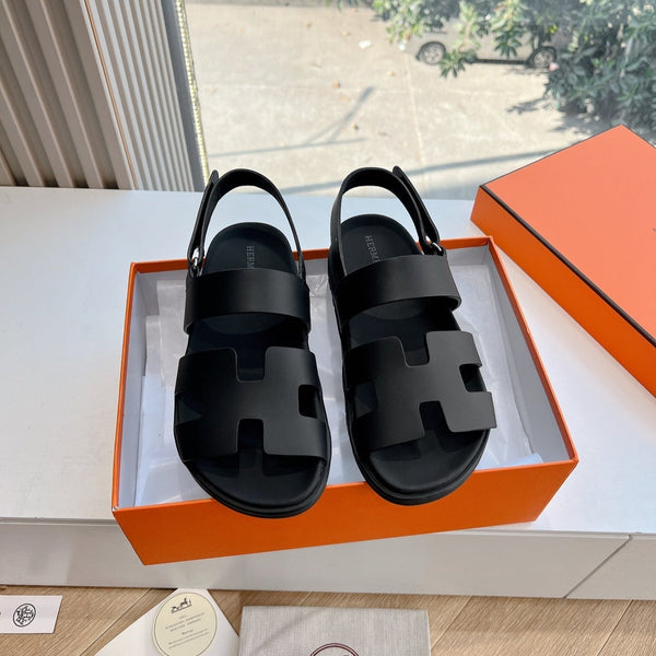 HM 25 Genius Sandal Black Calfskin