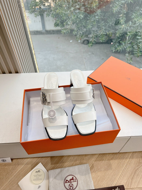HM Kute 60 Sandal White Cowhide 202824