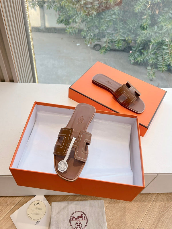 HM 25C Oran Sandal Caramel Brown Leather 202829